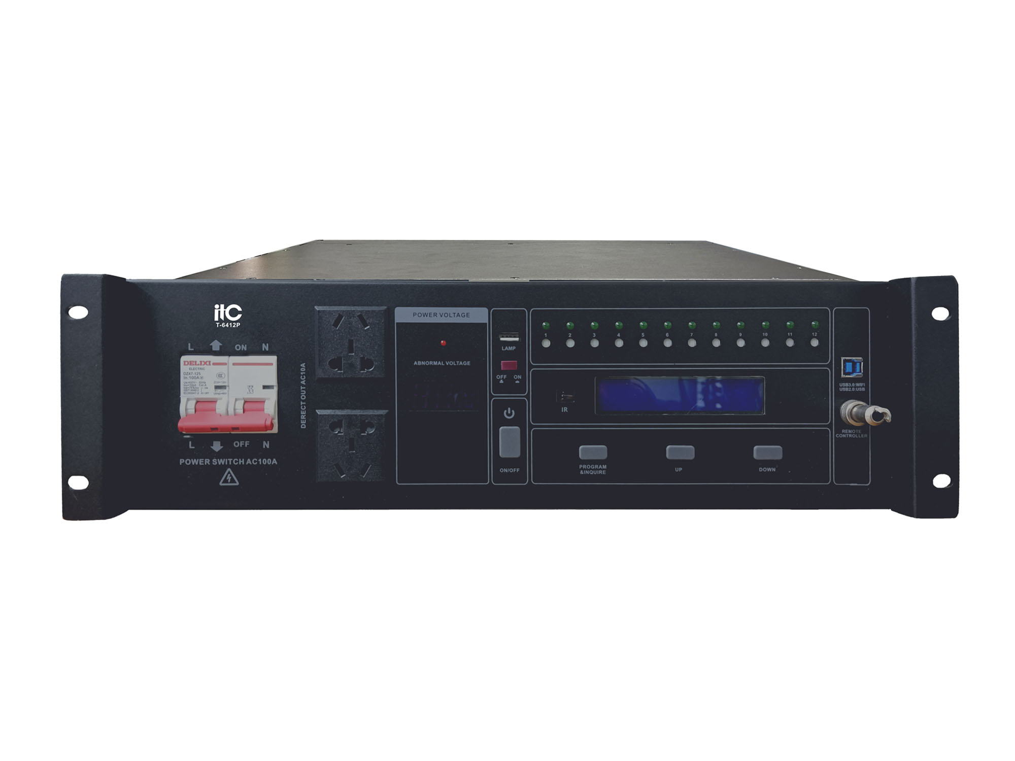 Распределитель питания ITC T-6412P 12-канальный